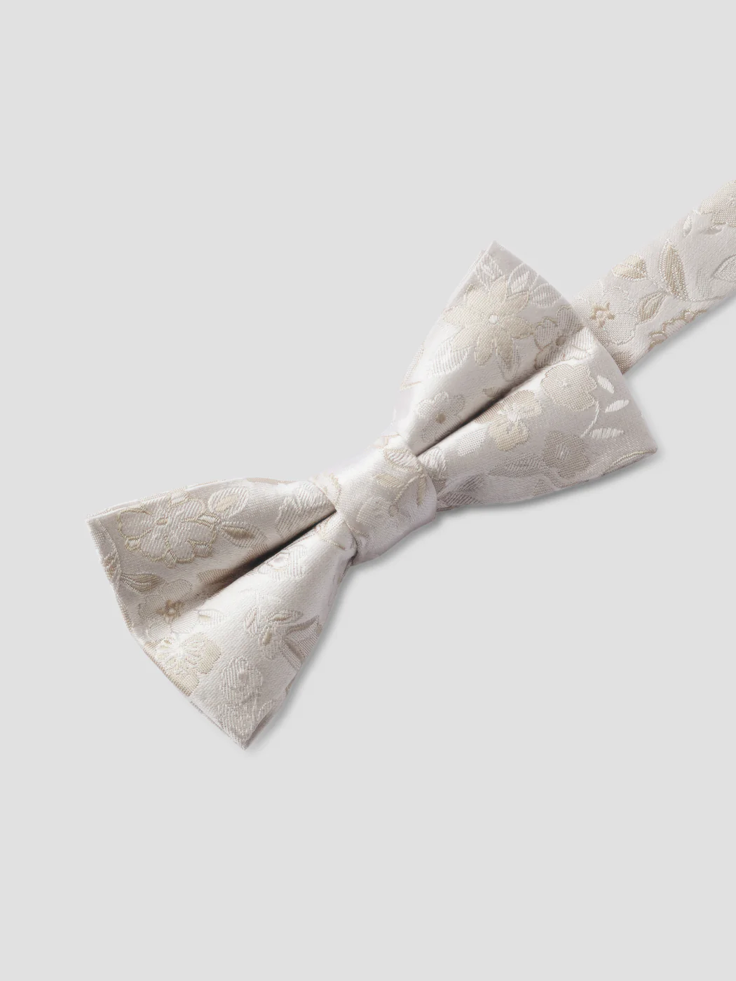 Nœud papillon en soie fleuri