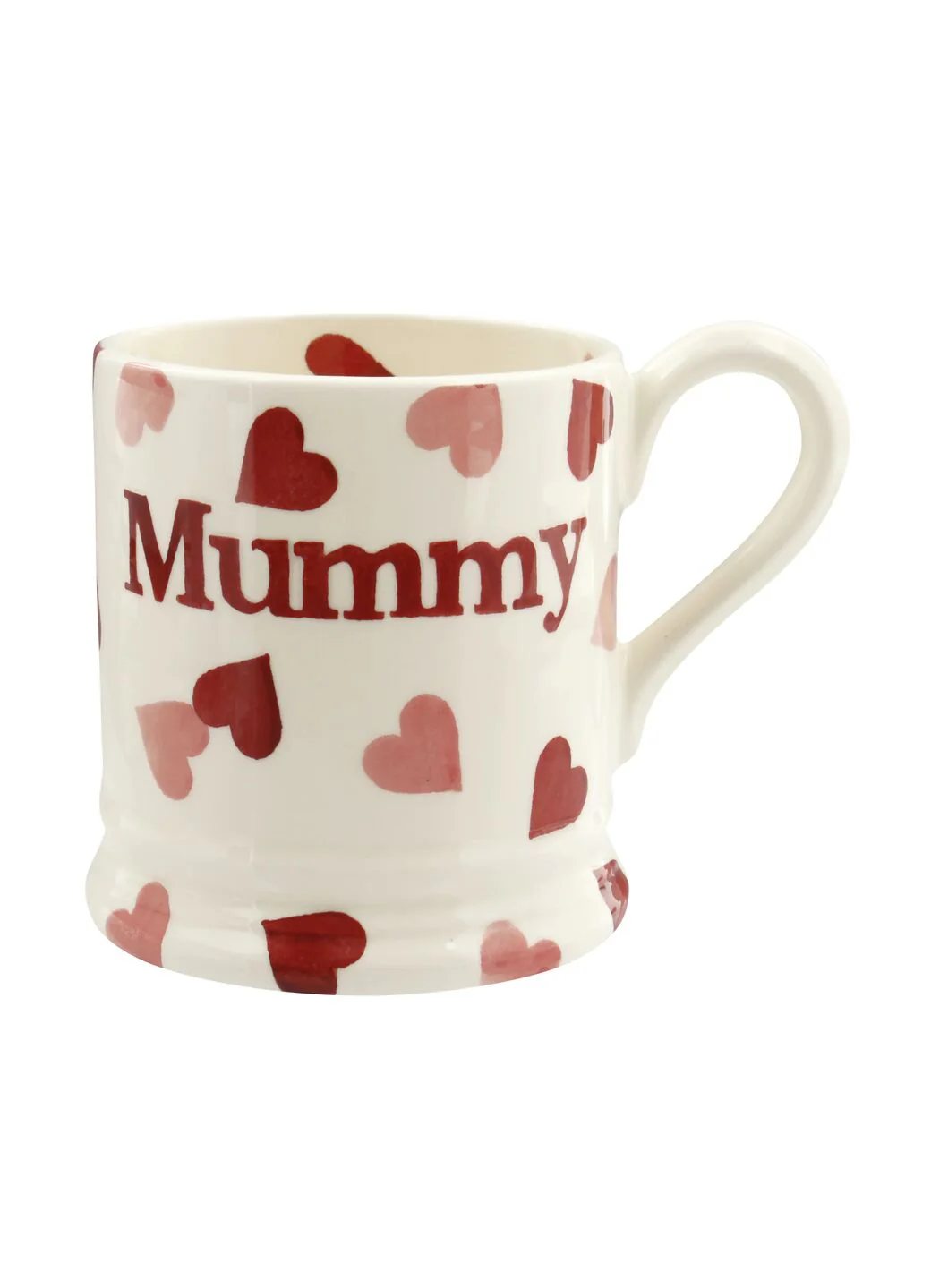 Seconds Pink Hearts Mummy 1/2 Pint Mug