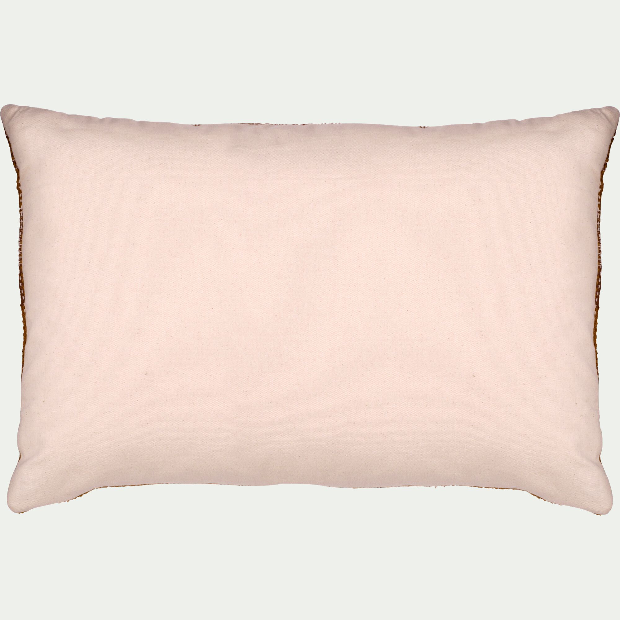 JASIM - Coussin à motifs tissés en coton 40x60cm - brun