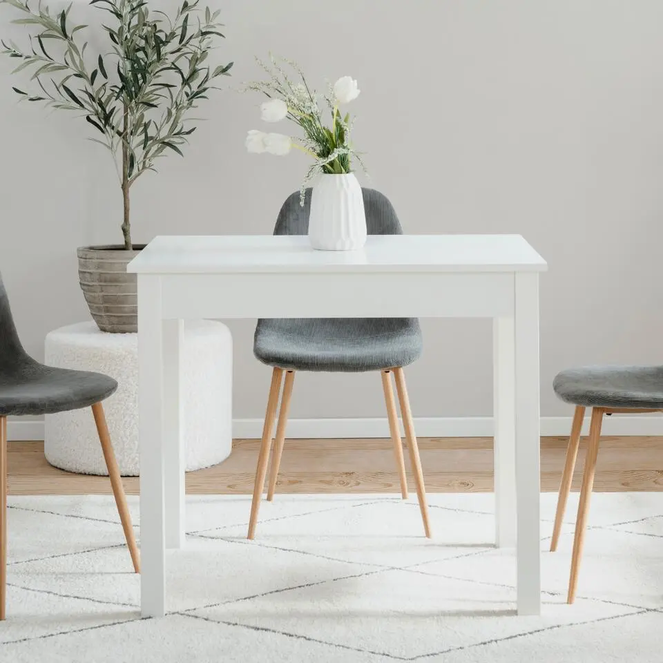 Calicosy - Eettafel ELIA - wit 90x67x76 cm