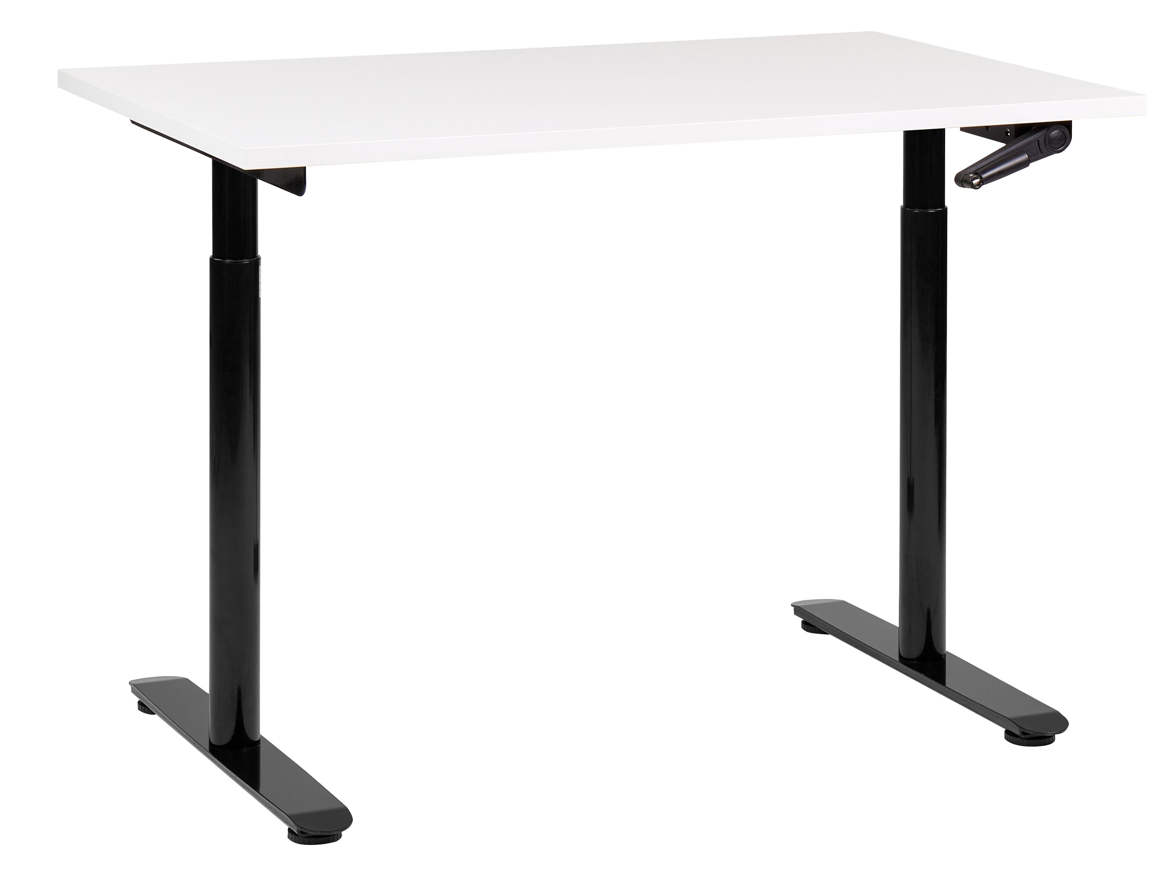 Manual Adjustable Standing Desk DESTINAS White/ Black 120 cm 72 cm