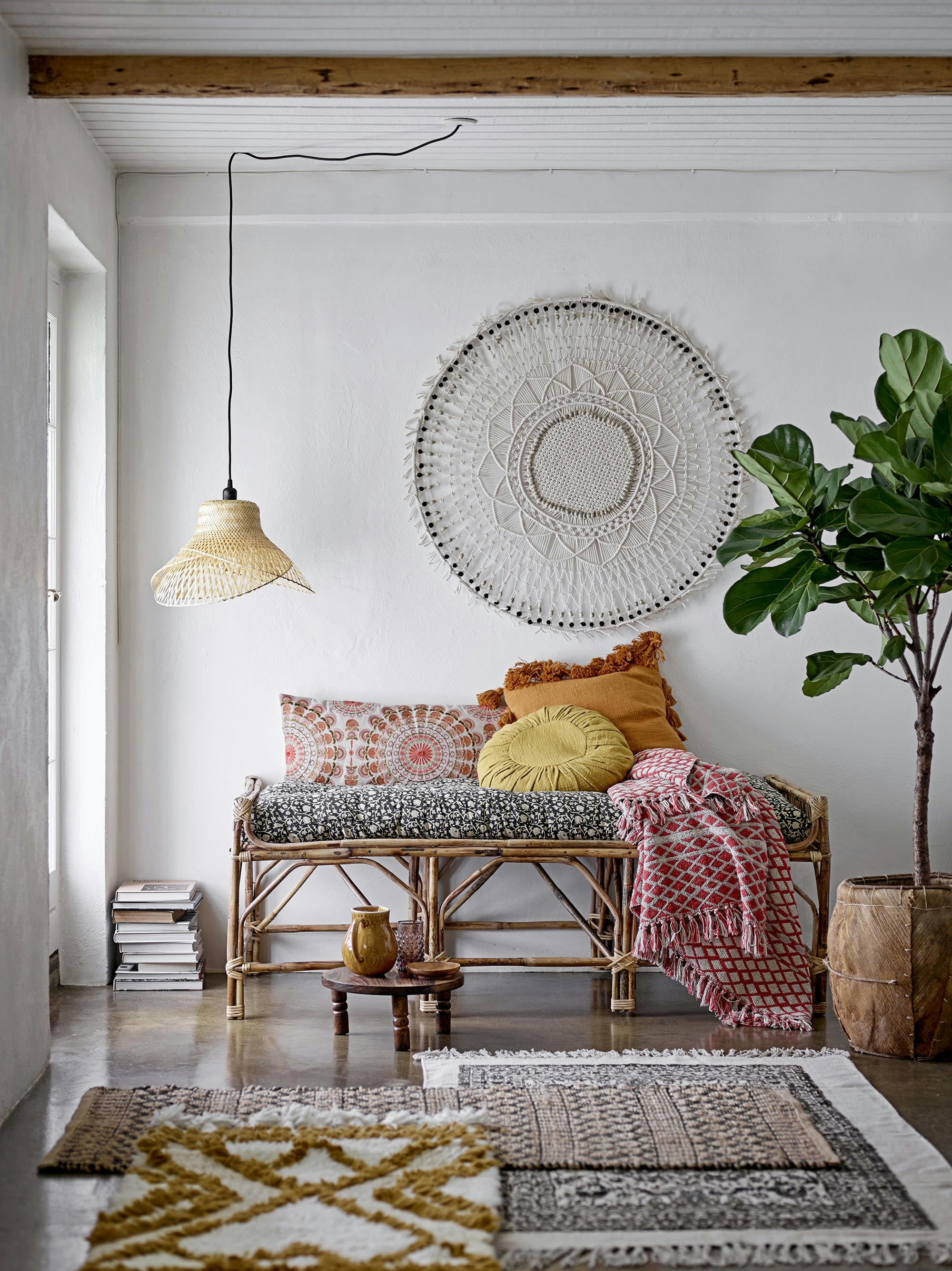 MARANSIN - Coussin en coton noir