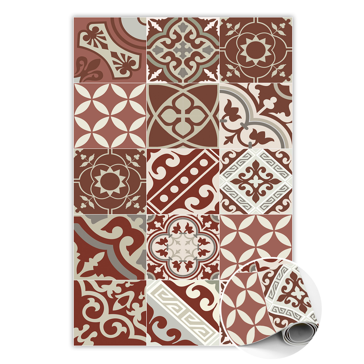 Modny dywan winylowy 60x90 cm - Vintage Talaver.