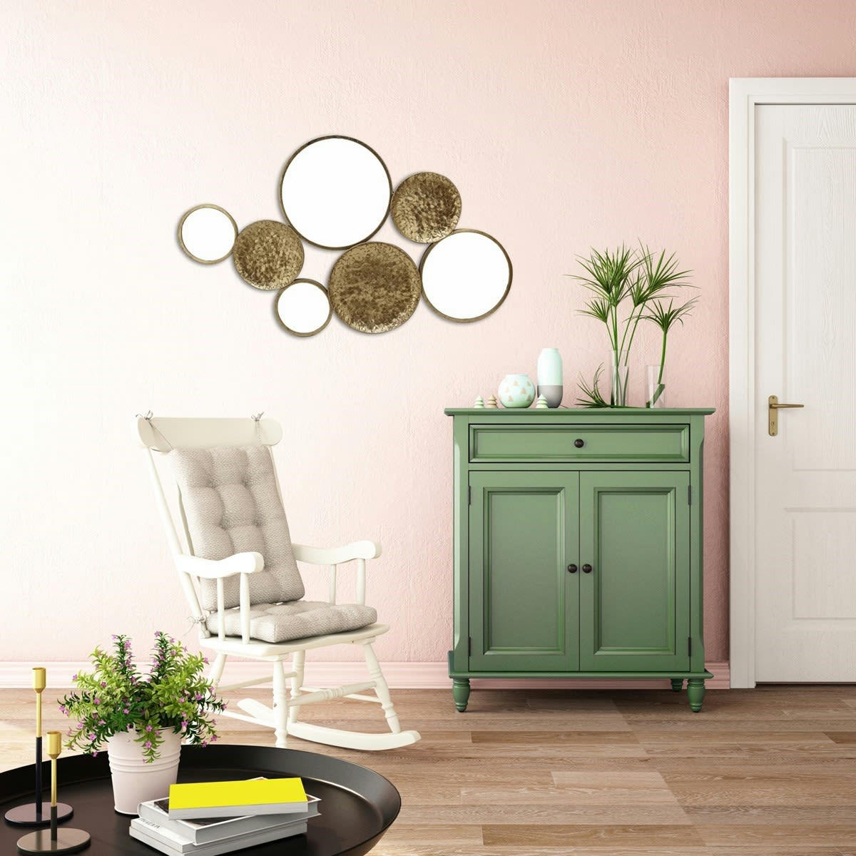 - Plaque multi miroirs effet sequin 100x60cm