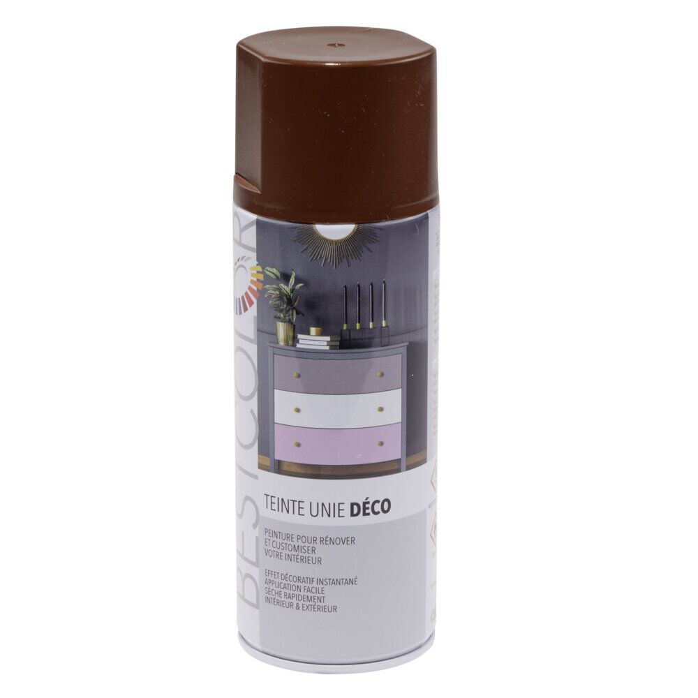 Peinture intérieur extérieur brun châtaigne 400ml