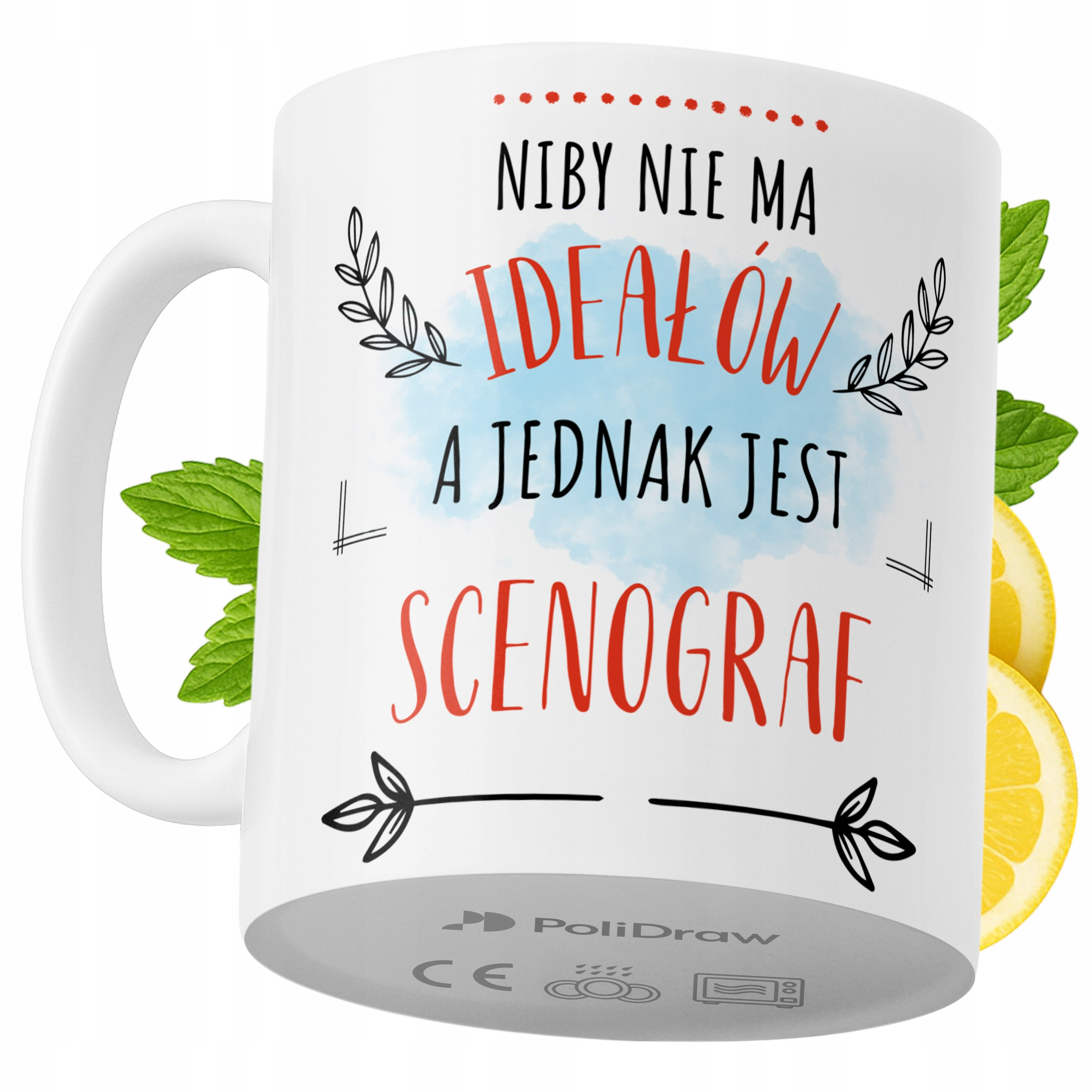 Kubek Dla Scenografa na Prezent z Nadrukiem ze Zdjęciem 330 ml PoliDraw