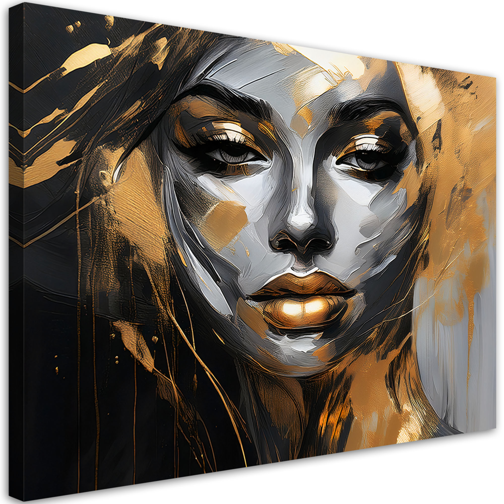 Feeby Obraz na płótnie, Kobieta Twarz Glamour 60x40