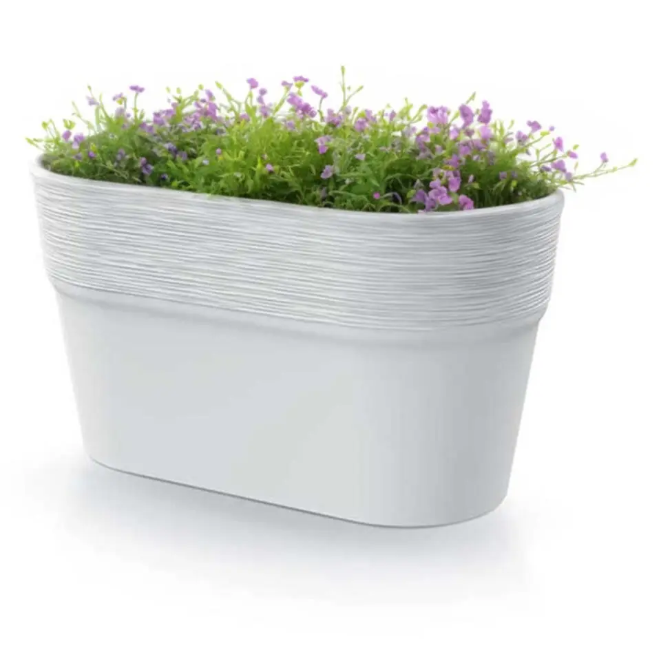 Prosperplast Plantenpot Windsor - ivoor wit - L28 x B15 x H15 cm