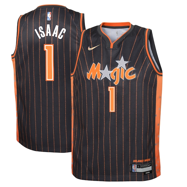Jonathan Isaac Orlando Magic Nike Youth Swingman Jersey - City Edition - Anthracite