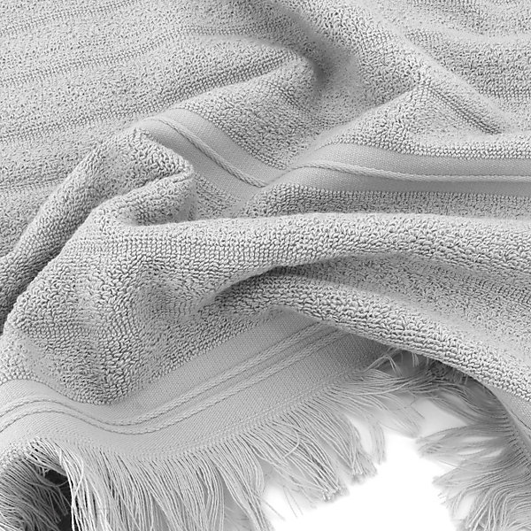 Drap de douche 70x140 cm NATURAL STRIPES gris platine