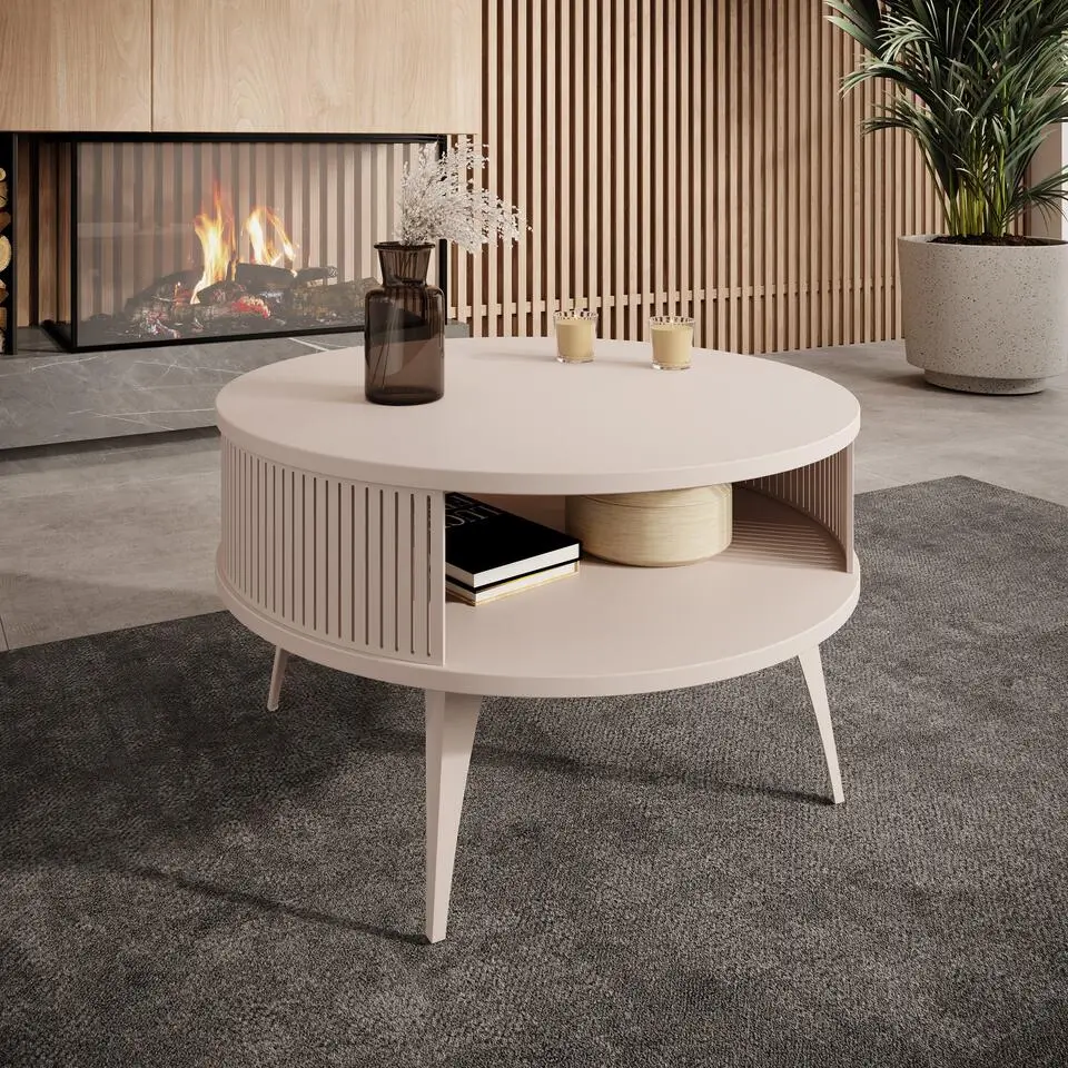 Meubella - Roslyn - Salontafel - Beige