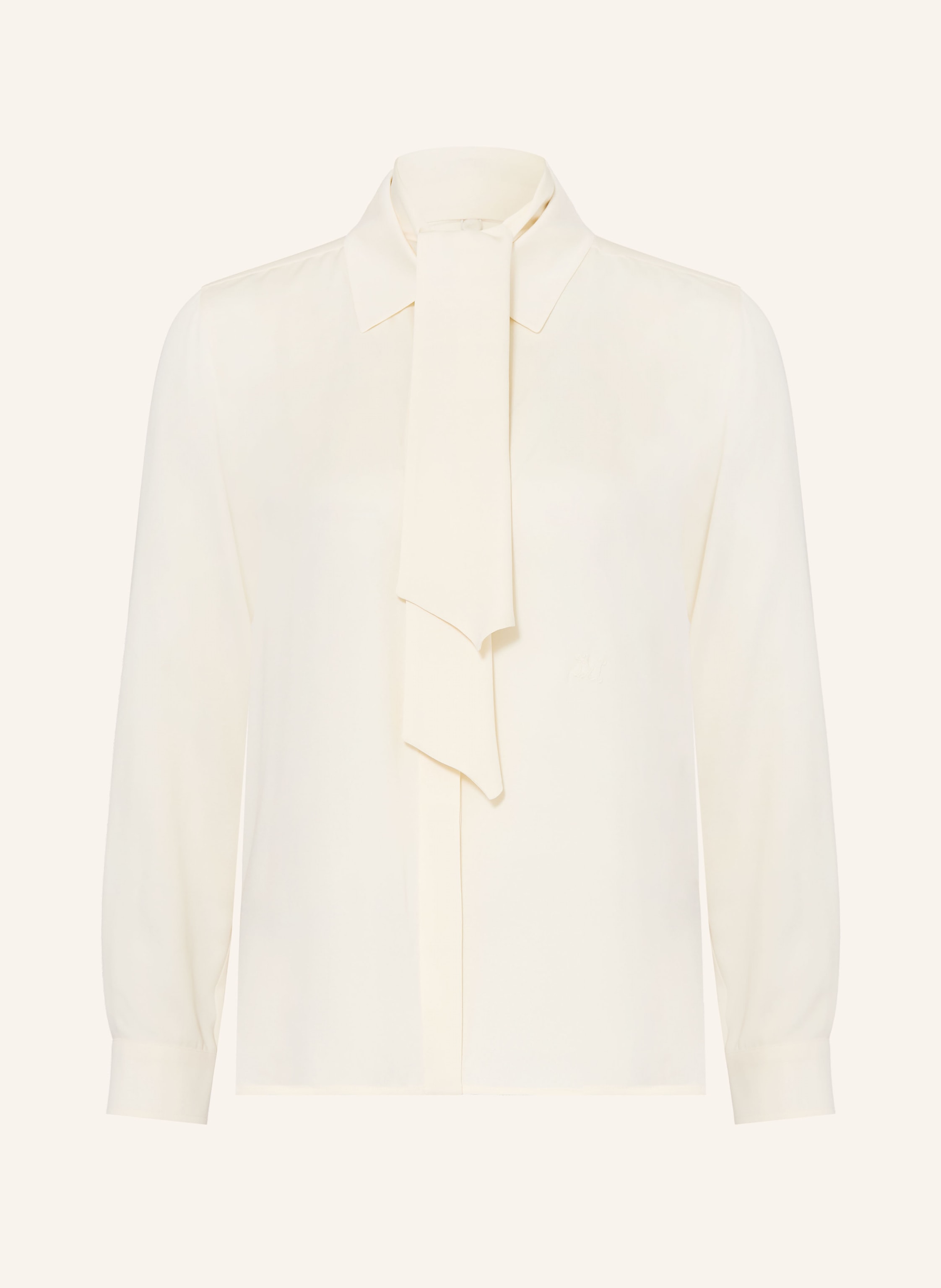 Max Mara Hemdbluse COLMO aus Seide mit abnehmbarer Schluppe