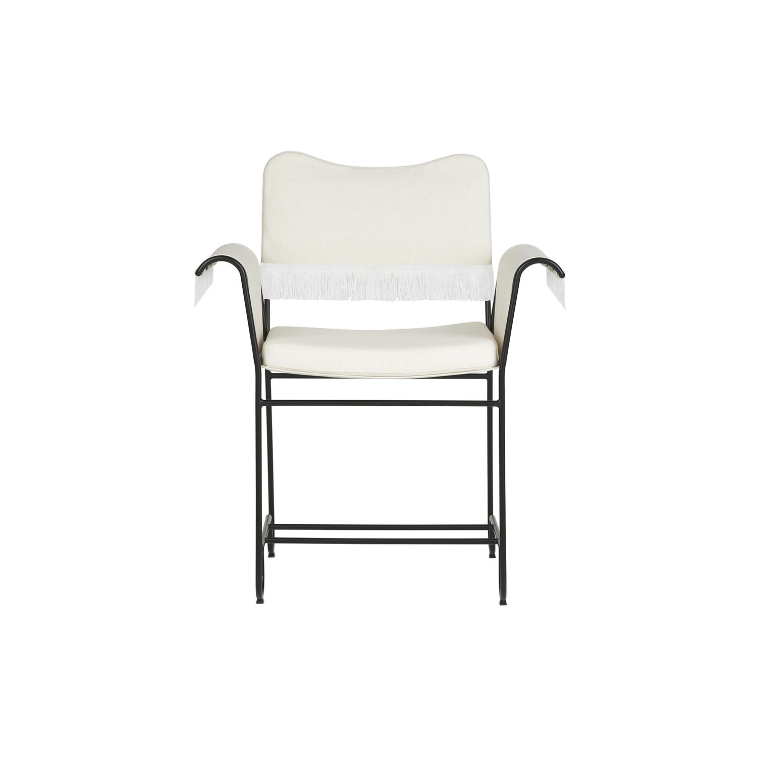 Tropique Dining Chair with Fringes, Udine Limonta 06/classic black