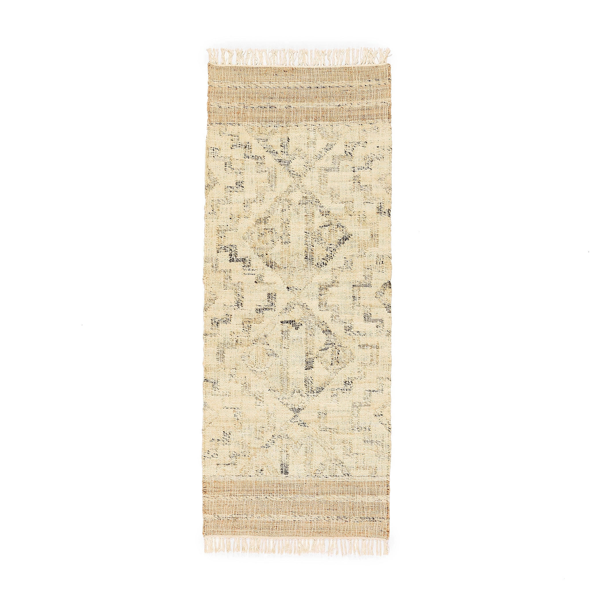 Tapis de couloir en jute, tissé main, Jelena