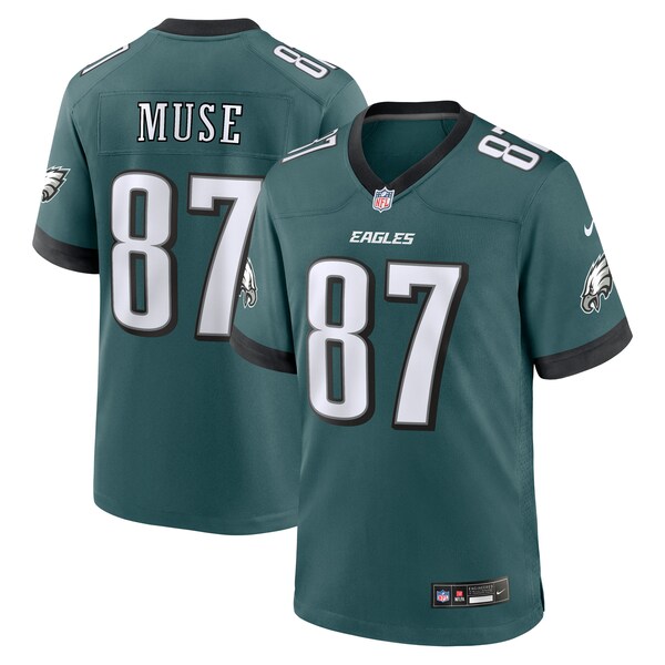 Nick Muse Philadelphia Eagles Nike Team Game Jersey - Midnight Green