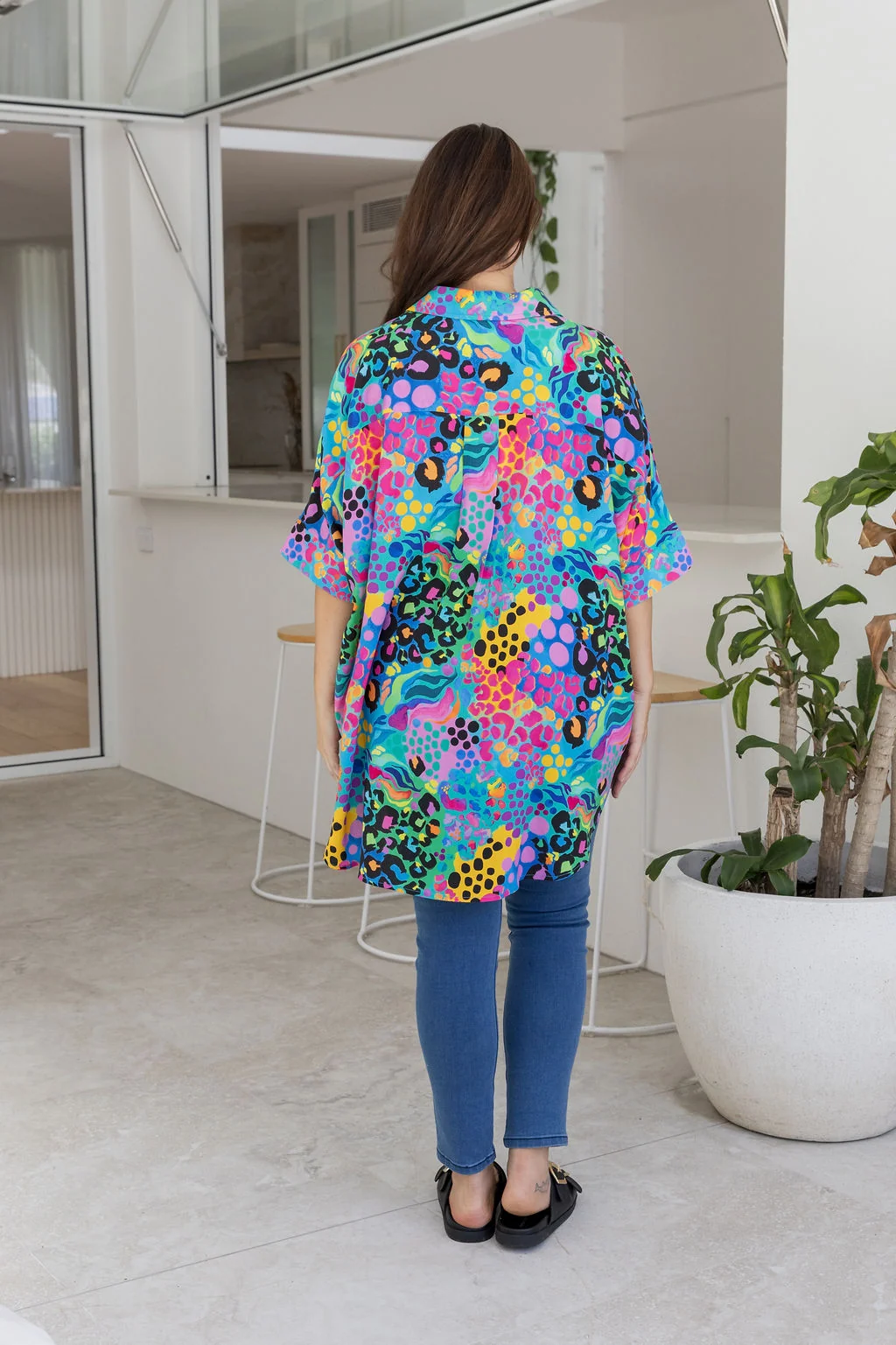 Tammin Shirt in Electric Leopard by Kasey Rainbow