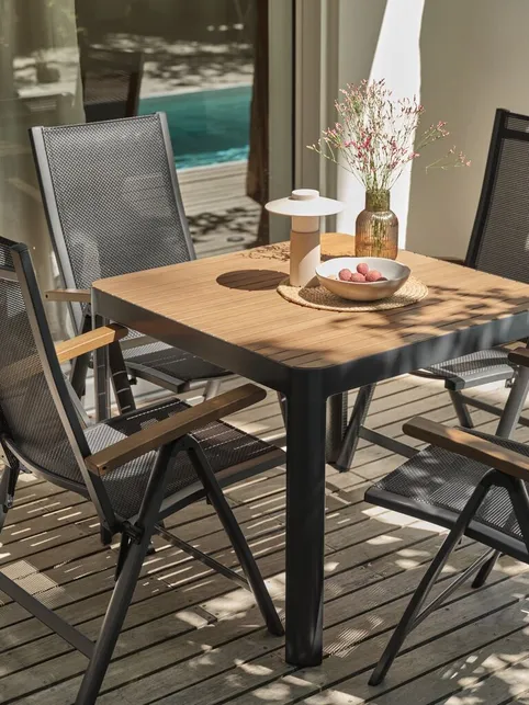 Havebord SIRDAL B91xL91 hårdttræ