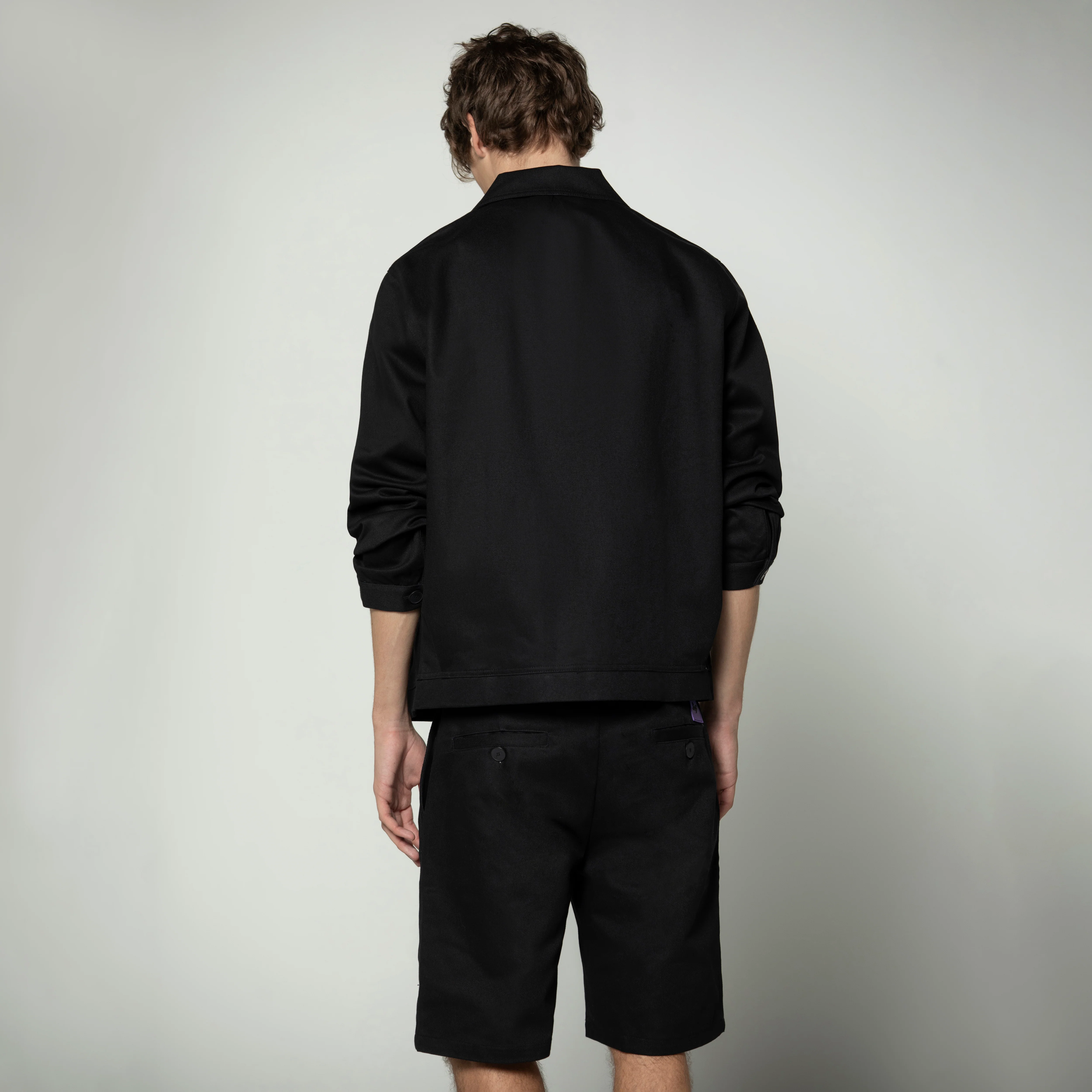 Sanjo Button Coat // Black