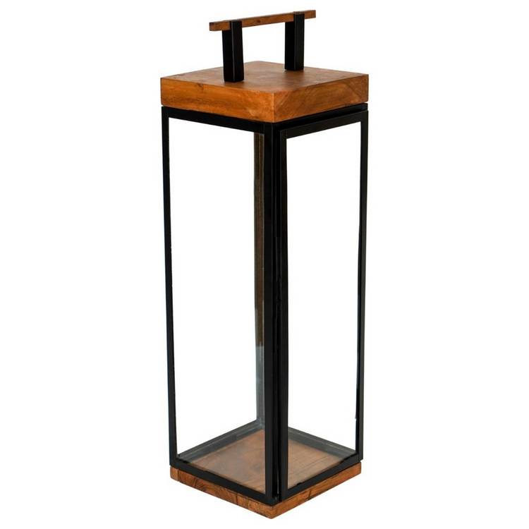 Grace Tall Lantern - Black