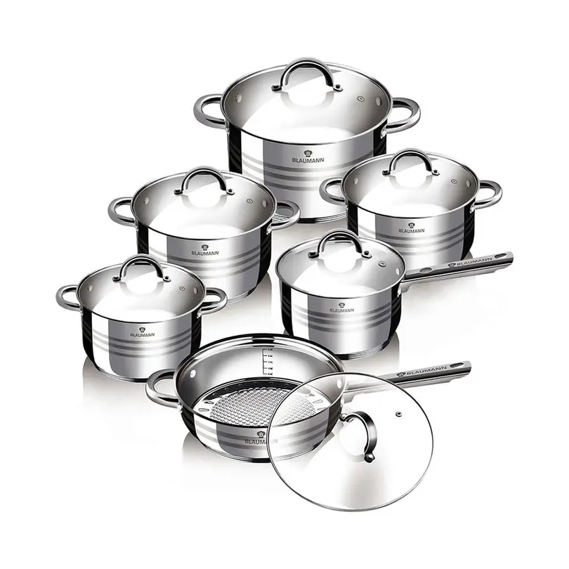 Kochtopf 12-teilig Gourmet Line Shiny