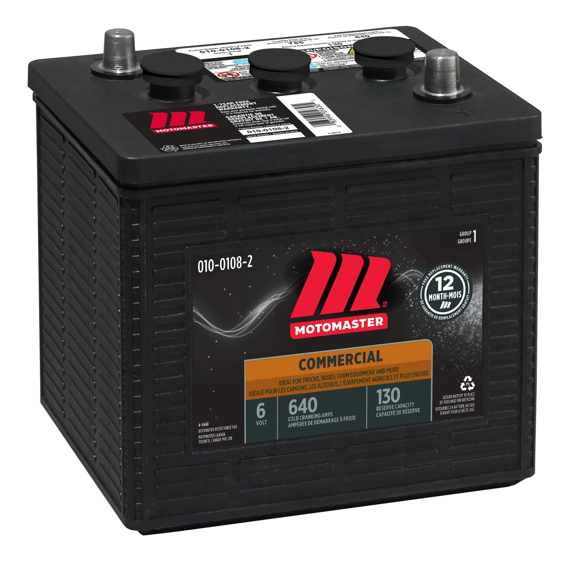 MOTOMASTER Commercial Group Size 1 6-Volt Battery