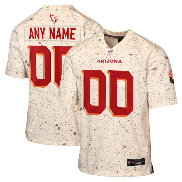 Arizona Cardinals Nike Youth 2025 Rivalries Collection Custom Game Jersey - Natural