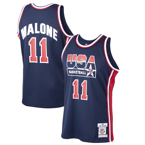 Karl Malone USA Basketball 1992 Dream Team Authentic Jersey - Navy