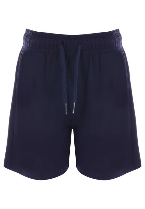 Younger Boys Navy Plain Casual Shorts