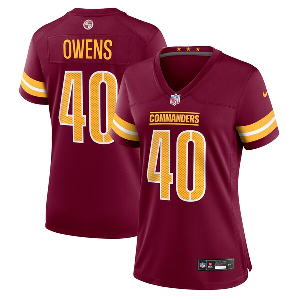 Tyler Owens Washington Commanders Nike Women's  Game Jersey -  Burgundy