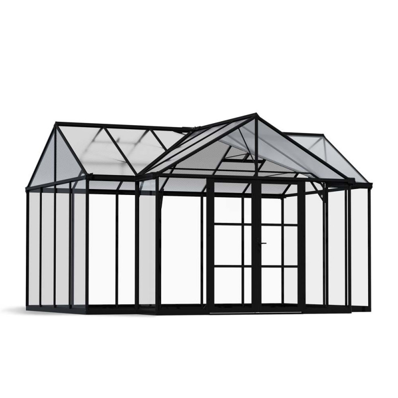 Orangerie en polycarbonate Triomphe noire 11,5 m² CANOPIA