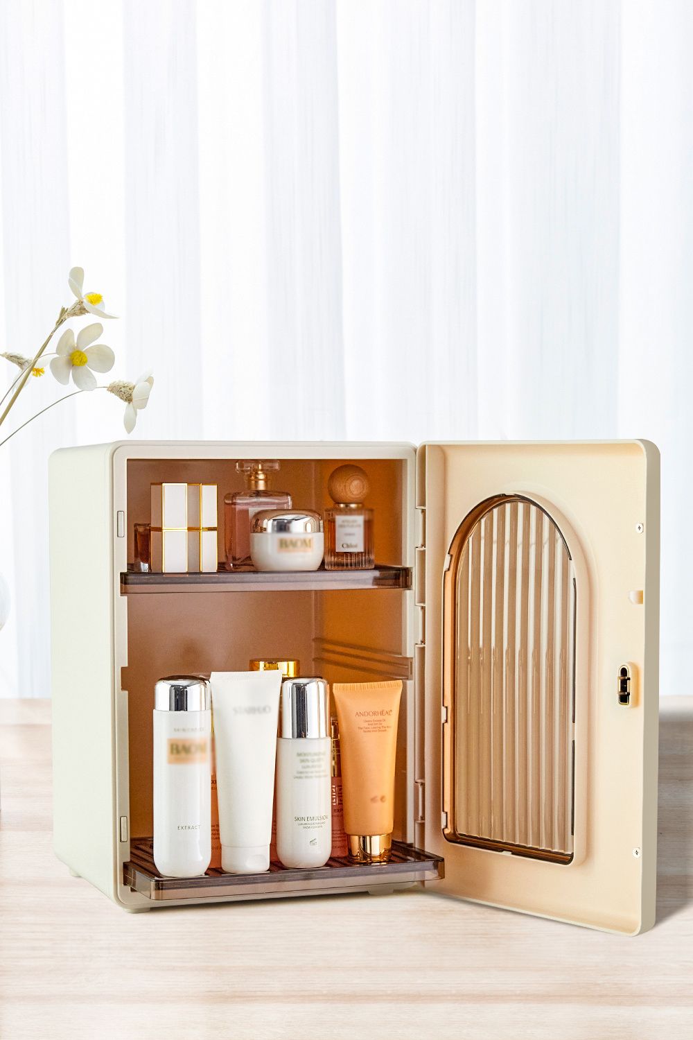 SHEONLY Makeup Organizer Storage Box Cosmetic Skincare Display Box