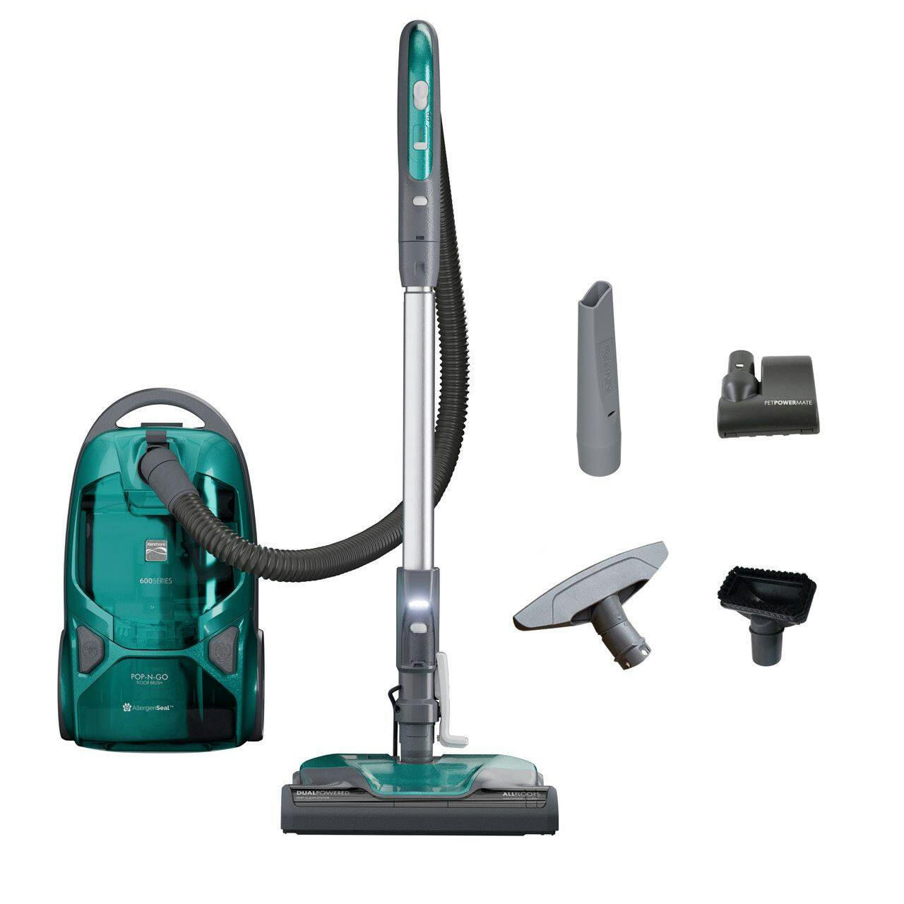Kenmore Pet Friendly Pop-N-Go™ HEPA Multi-Surface Bagged Corded Canister Vacuum, 14-in, 12A