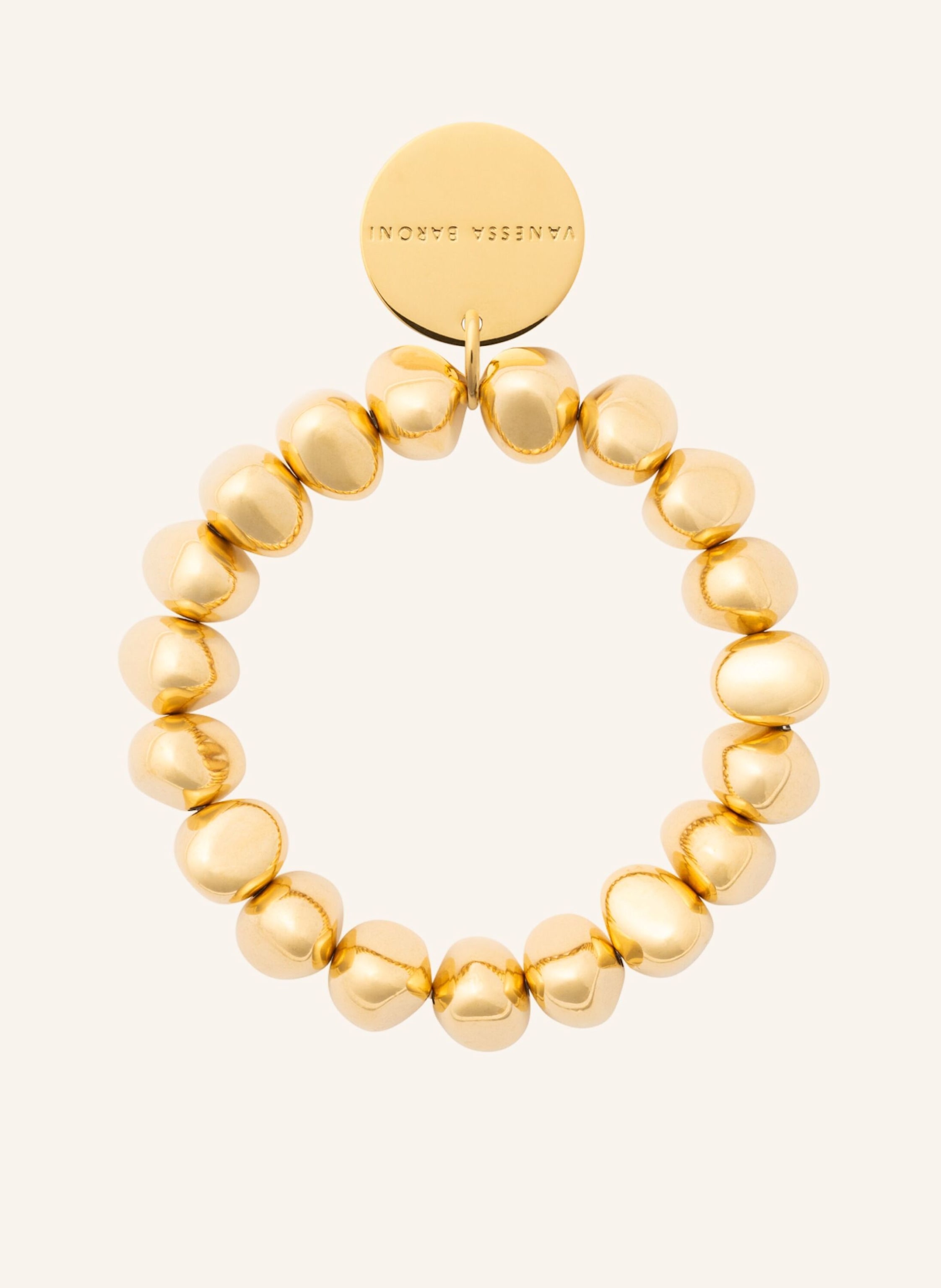 VANESSA BARONI Armbänder MINI STONE FLEX GOLD by GLAMBOU