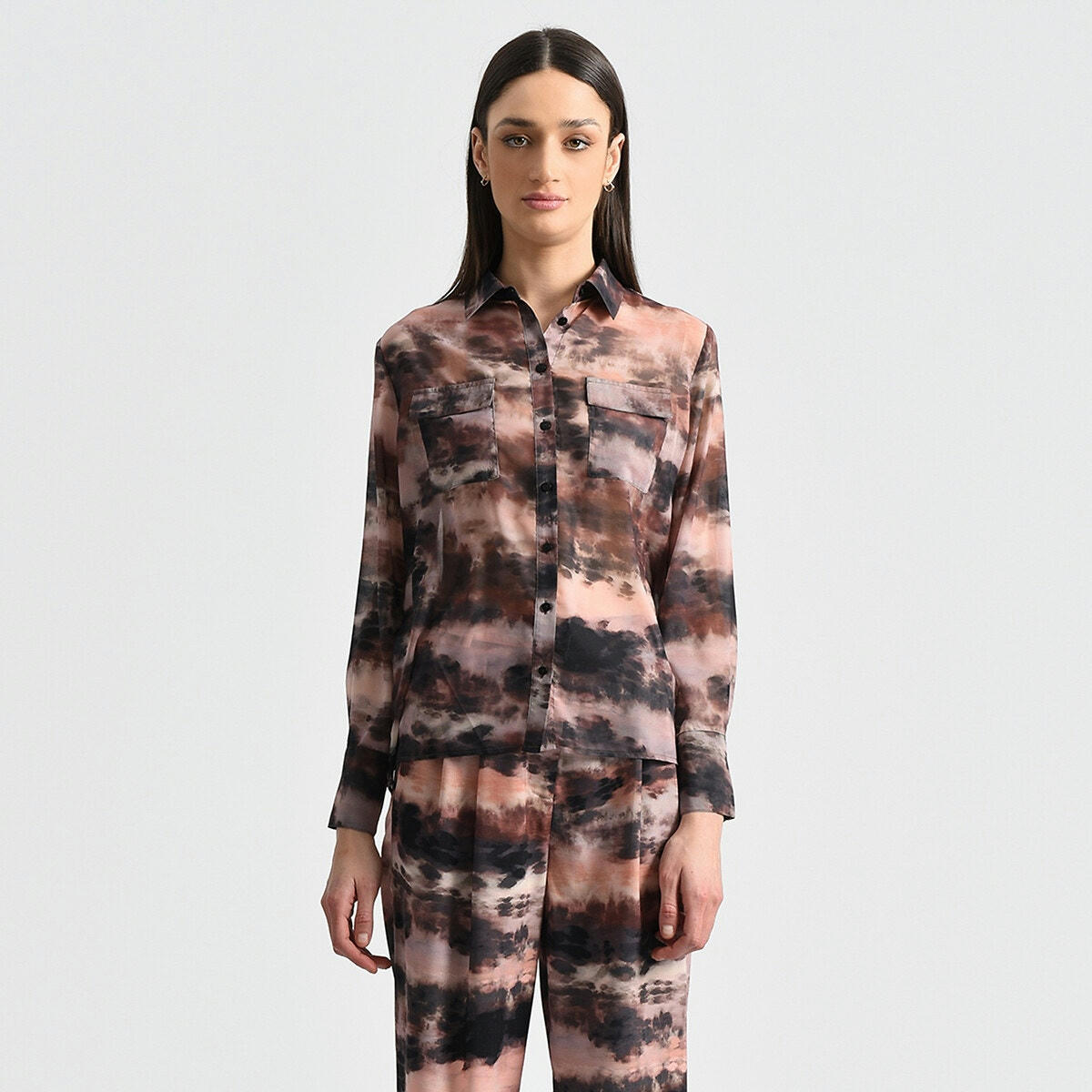 Chemisier fluide imprimé