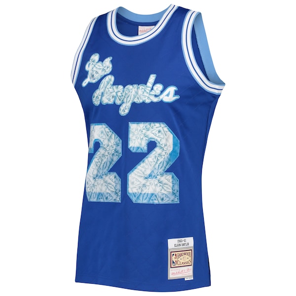 Elgin Baylor Los Angeles Lakers 1996/97 Hardwood Classics NBA 75th Anniversary Diamond Swingman Jersey - Royal