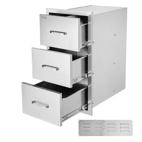 Szuflady do kuchni zewnętrznej 41x72x52 stal nierdzewna do BBQ i patio