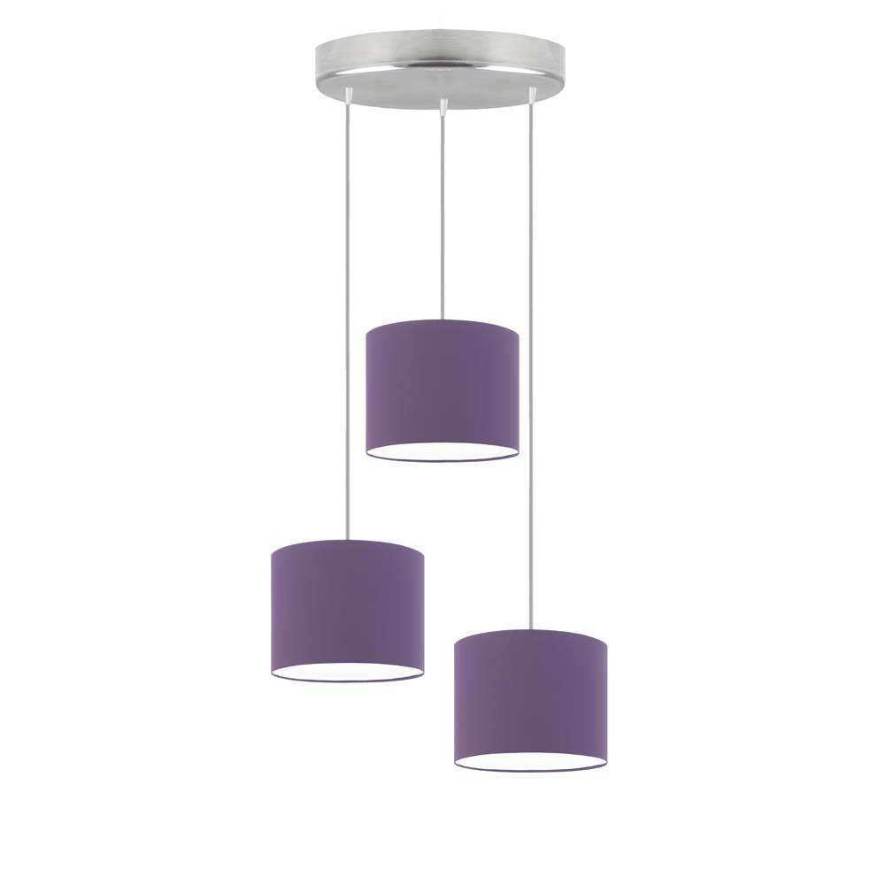 Lampa sufitowa regulowana PUEBLO Stal szczotkowana/ Fioletowy
