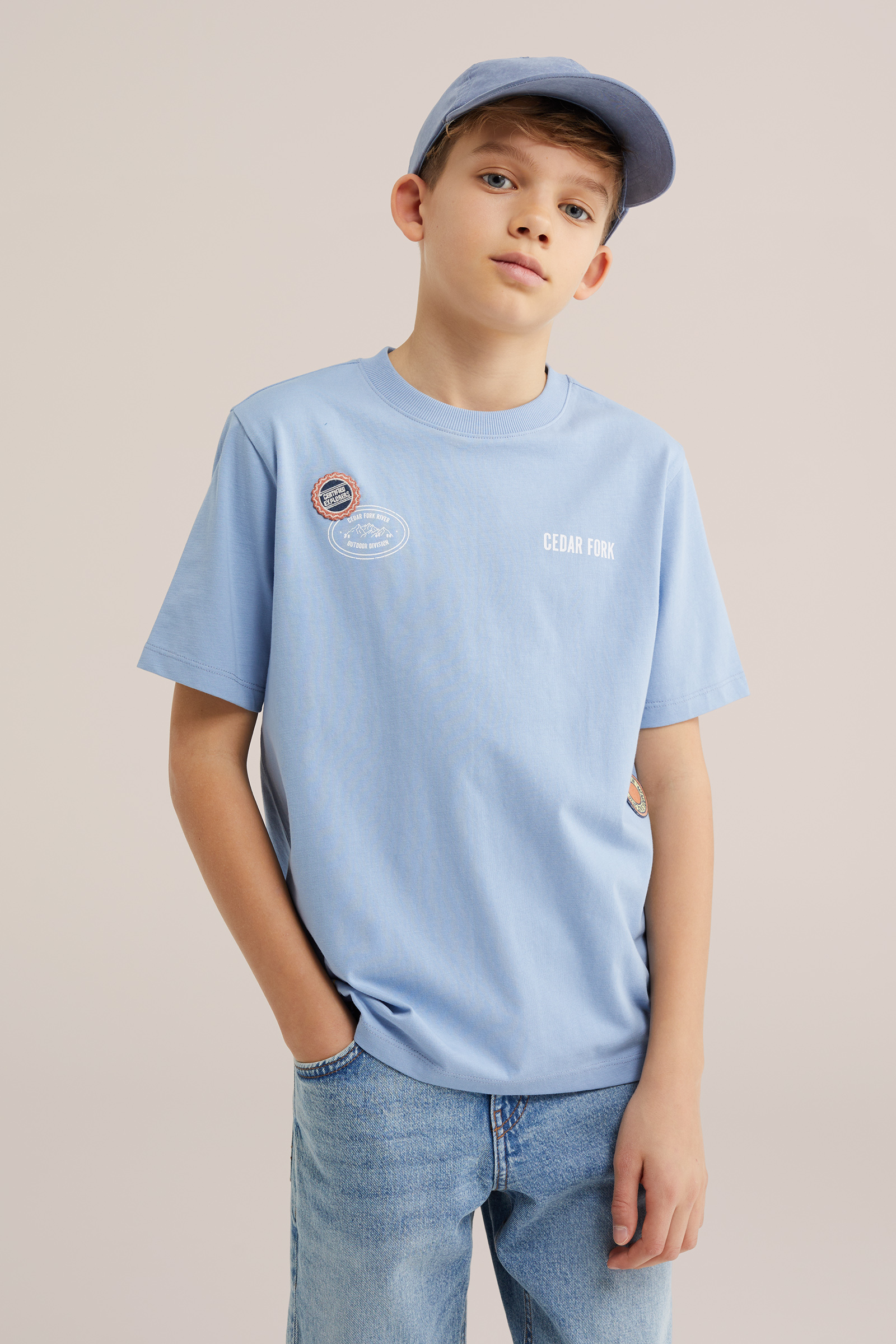 Jongens T-shirt met patches