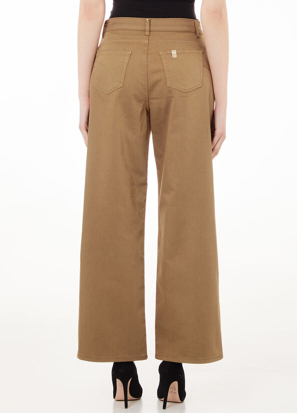 Pantaloni flare cropped