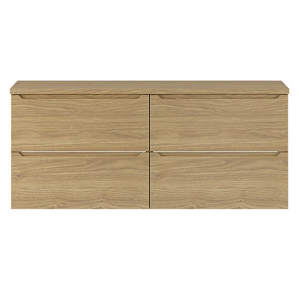 Meuble sous-vasque 120cm plan de toilette Viggo Bois