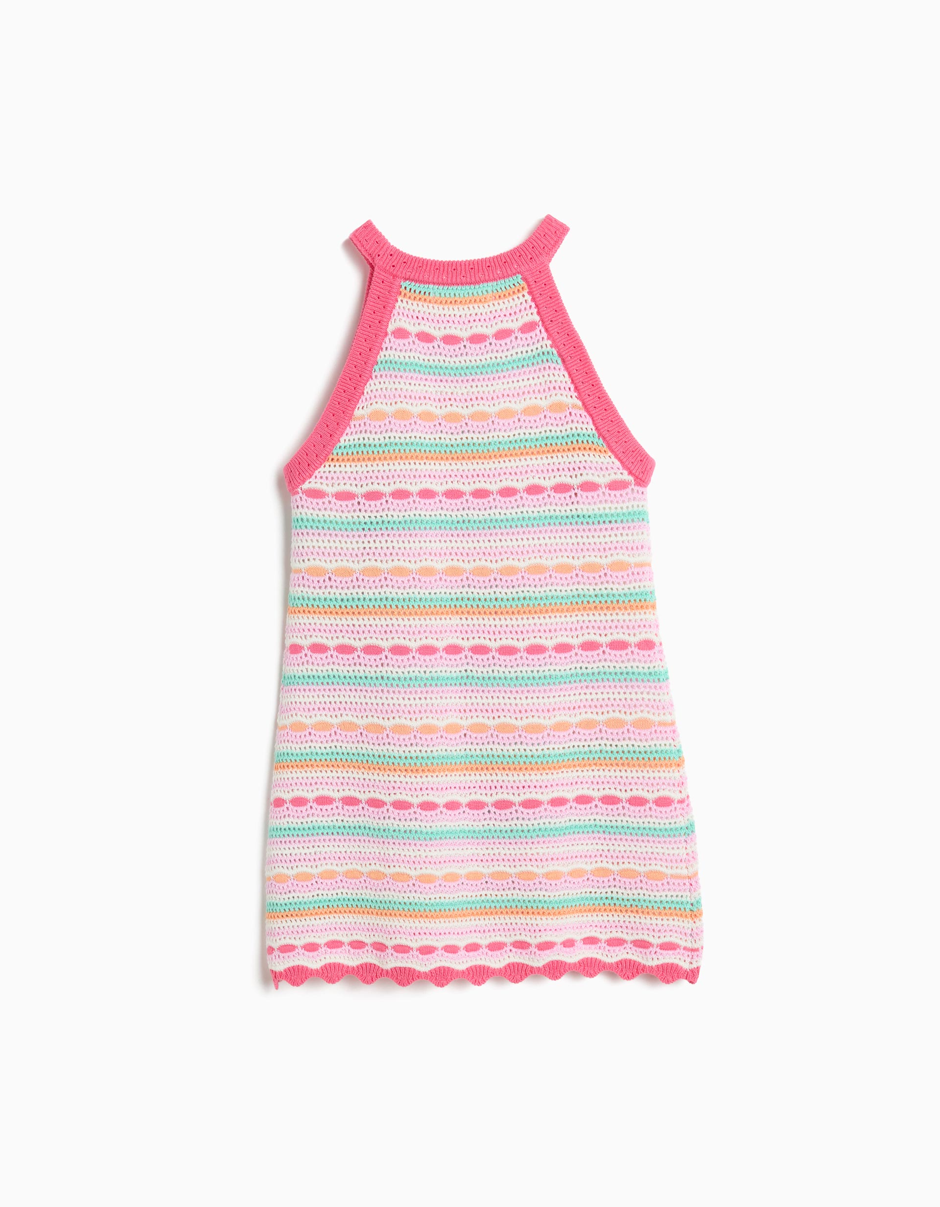 Vestido Crochet, Menina, Rosa