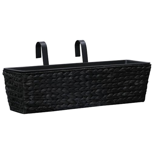 NNEVL Garden Planters 2 pcs Water Hyacinth Black