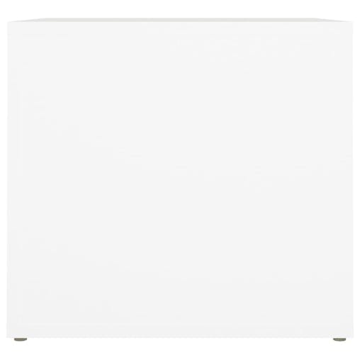 NNEVL Bedside Table White 41x40x36 cm Engineered Wood