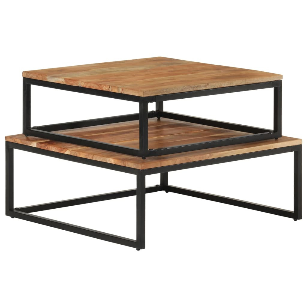 Stolik Kawowy Ława Stół Drewniany 70x68x27.60x60x21 Do Salonu Do Pokoju