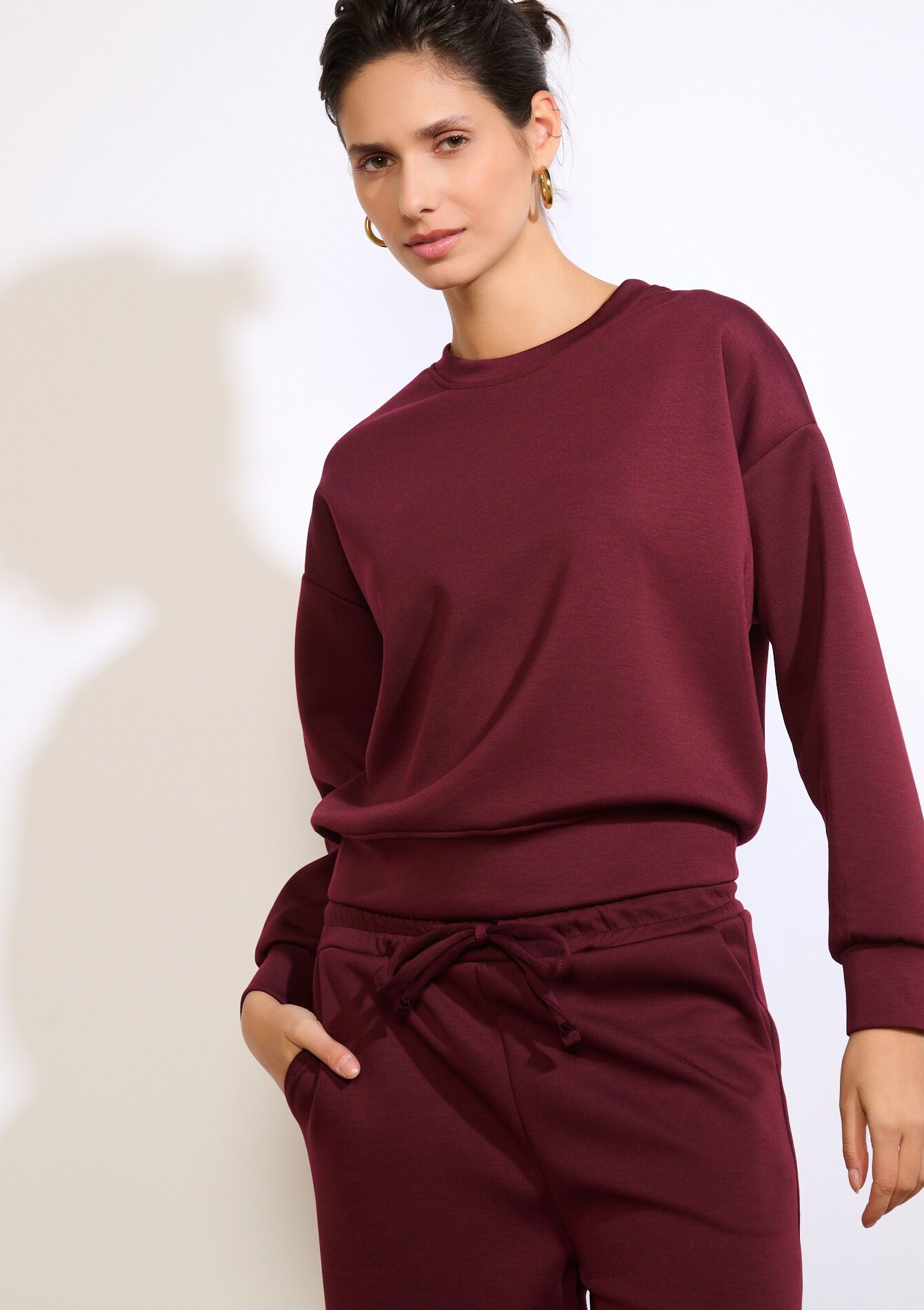 Zachte trui met lange mouwen