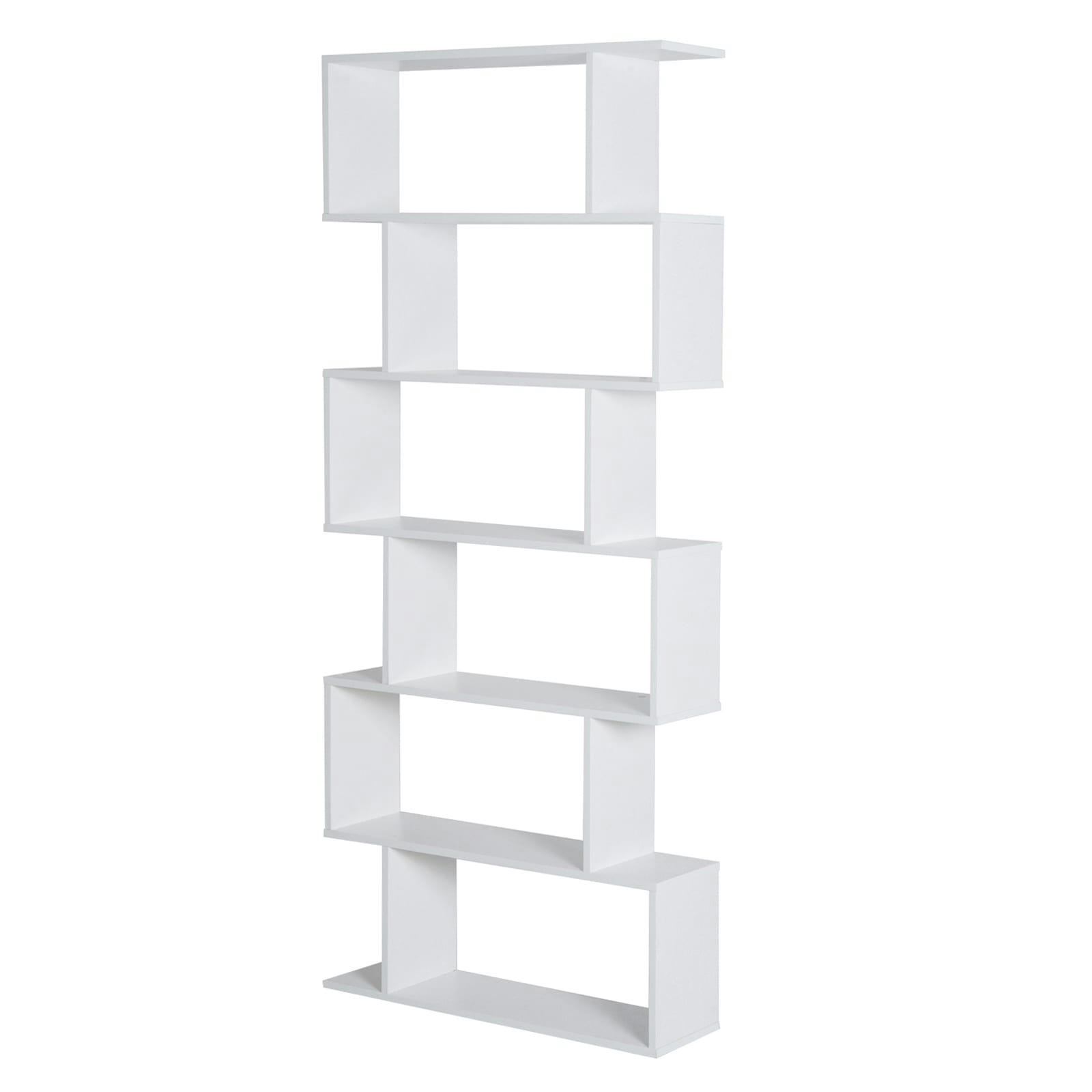 - Bibliothèque étagère zig zag 80L x 23l x 192H cm