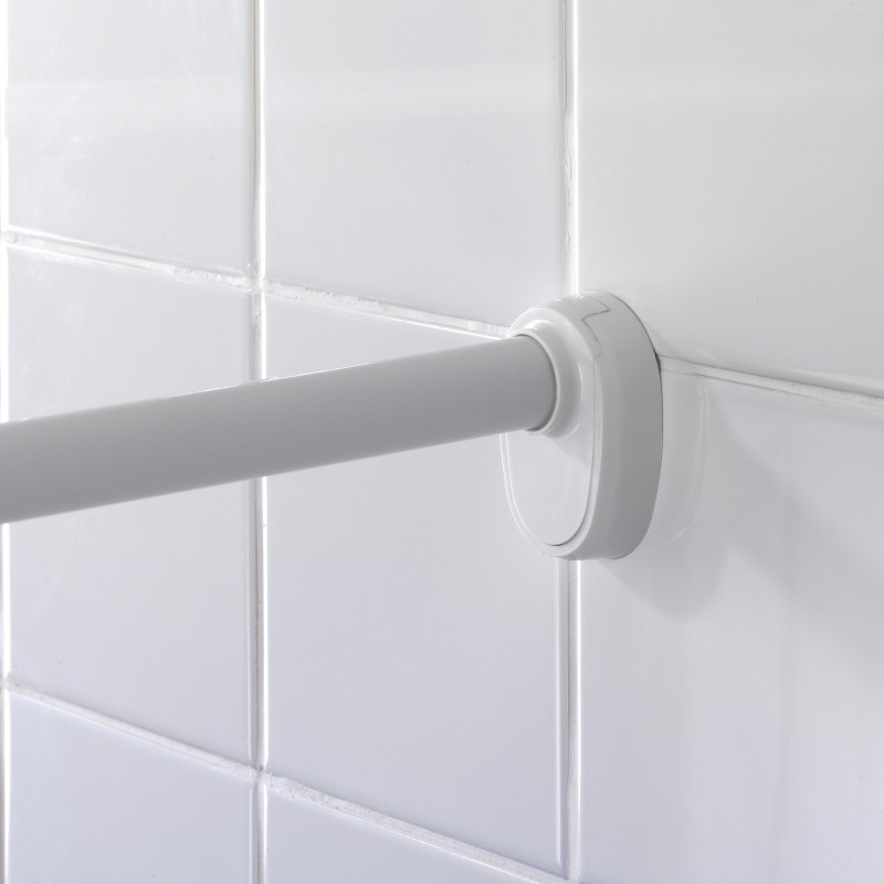 Barre de douche pour douche d'angle blanche WENKO