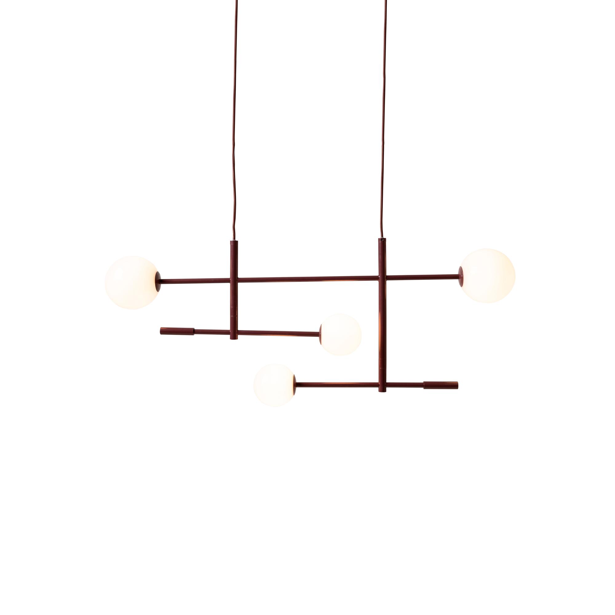 it's about RoMi hanglamp Copenhagen - rood - 97x13x215cm