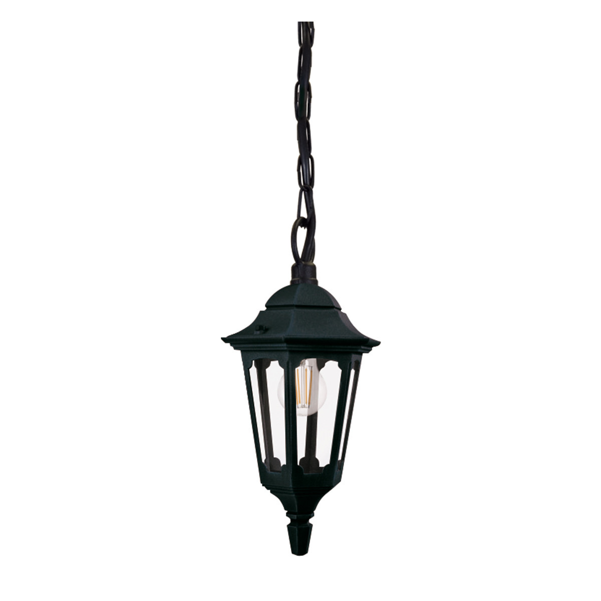 Lampa sufitowa zewnętrzna Parish Mini czarna 1 x E27 x 60W IP44 Elstead