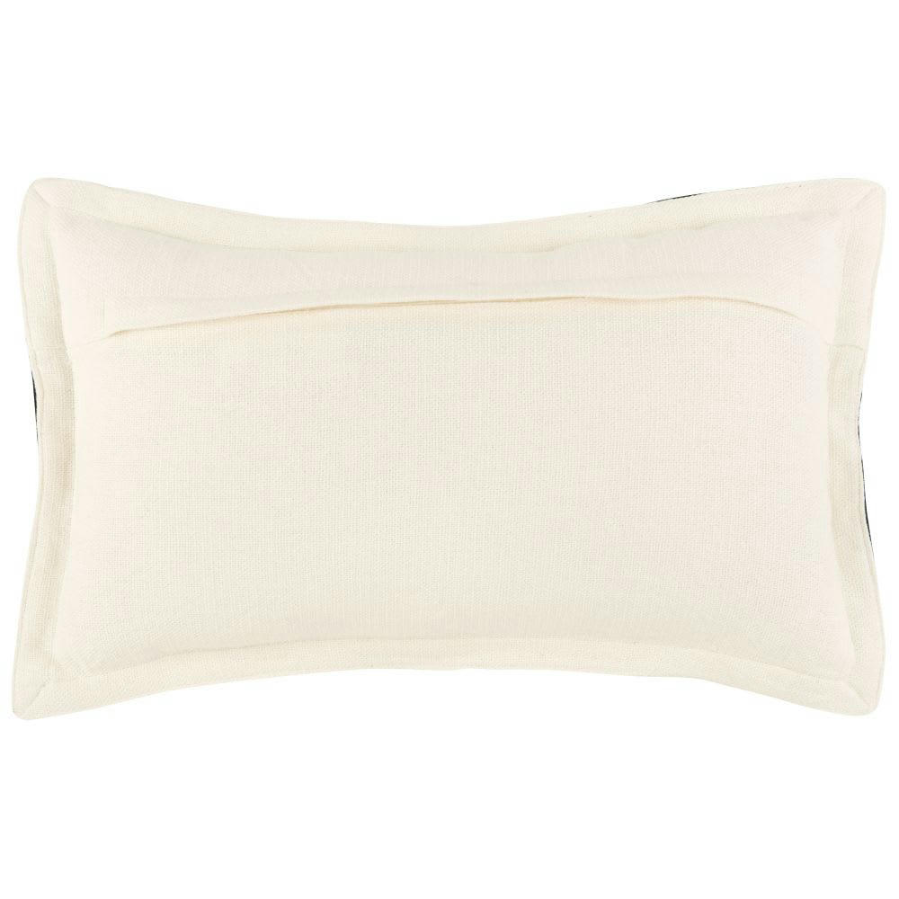 - Housse de coussin en coton et lin écrus 30x50